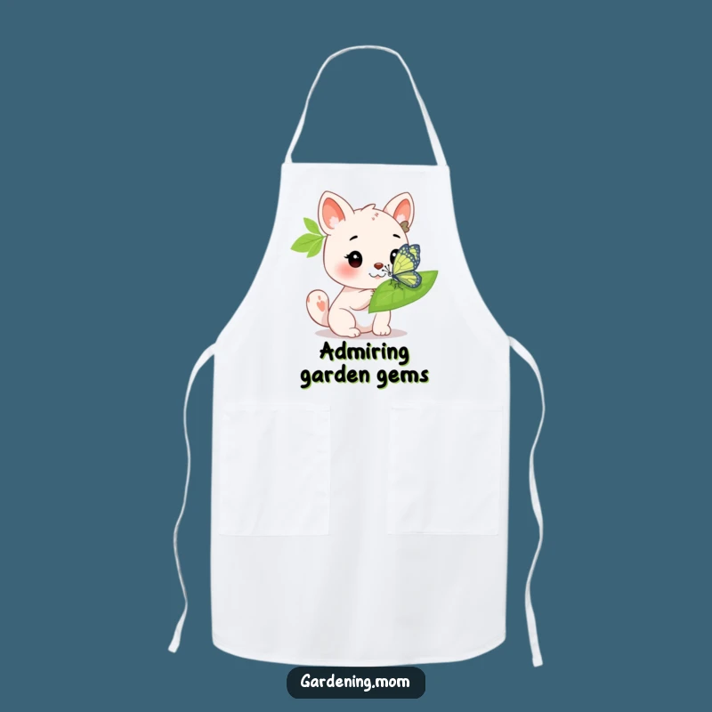 Funny Animal Butterfly Apron: Admiring Kitchen Nature Gift