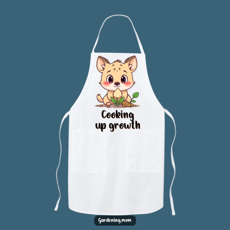 Funny Curious Animal Sprouting Seed Apron: Kitchen Fun for the Inquisitive