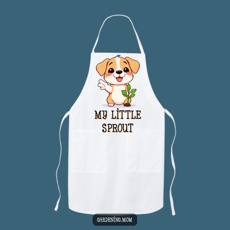 Funny Dog Gardener Apron: Proud Grower's Hilarious Seedling Kitchen Gift