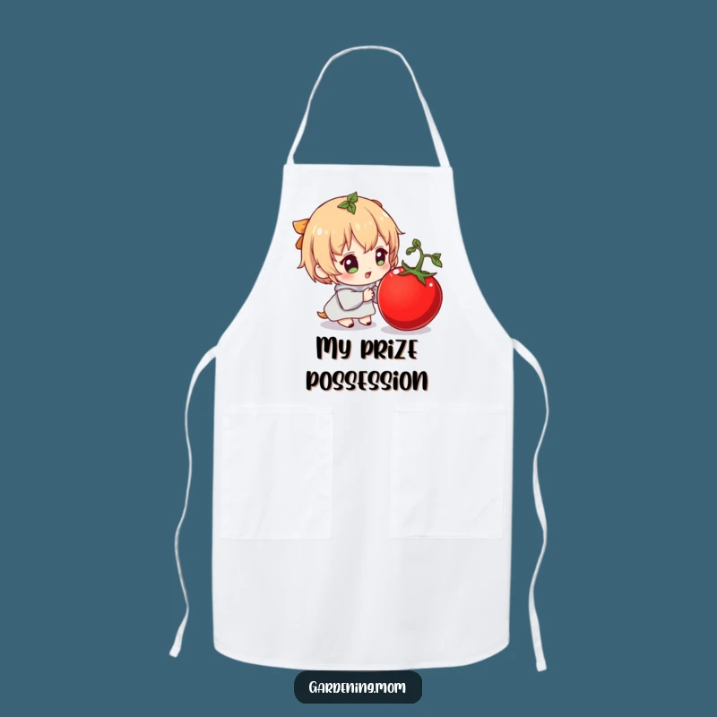 Funny Tomato Chef Apron: Character's Delightful Creation for a Humorous Cooking Gift