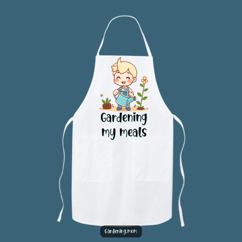 Funny Gardening Apron - Cook with Green Thumb Charm!
