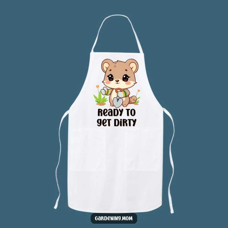 Funny Gardener Animal Apron: Digging Kitchen Gear Gift
