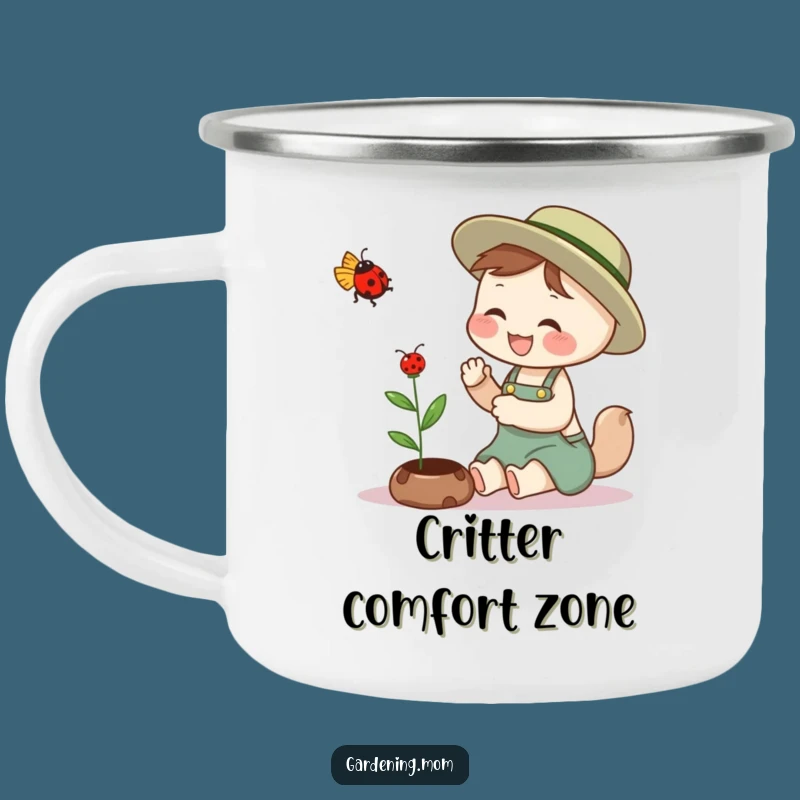 Durable Funny Gardening Mom Animal Camping Mug: Ladybug Giggles, Best Funny Gift