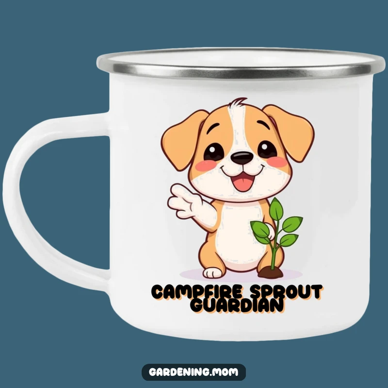 Funny Dog Gardener Camping Mug: Proud Grower's Hilarious Seedling Outdoor Gift