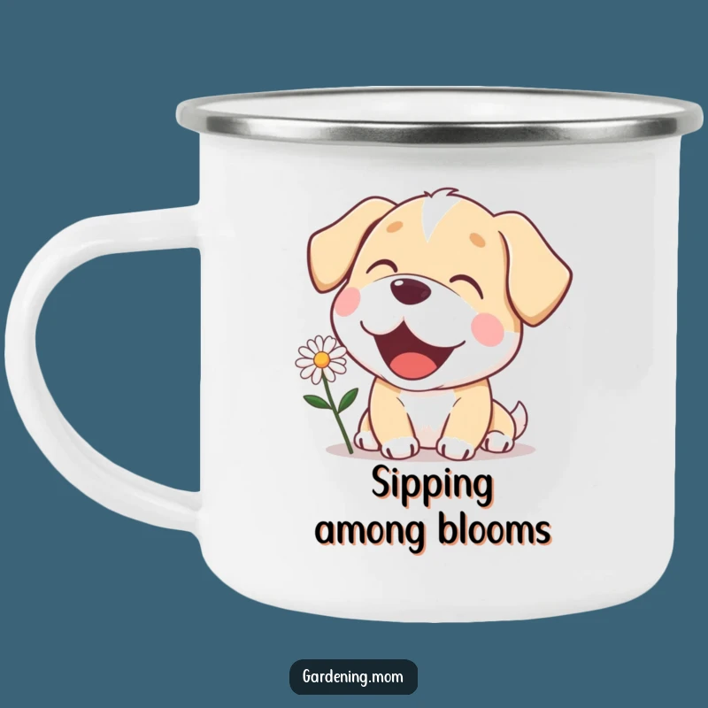 Funny Mama Dog Daisy Camping Mug - Durable Floral Adventure Gift