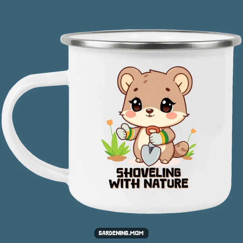 Funny Gardener Animal Mug: Digging Outdoor Camp Gift