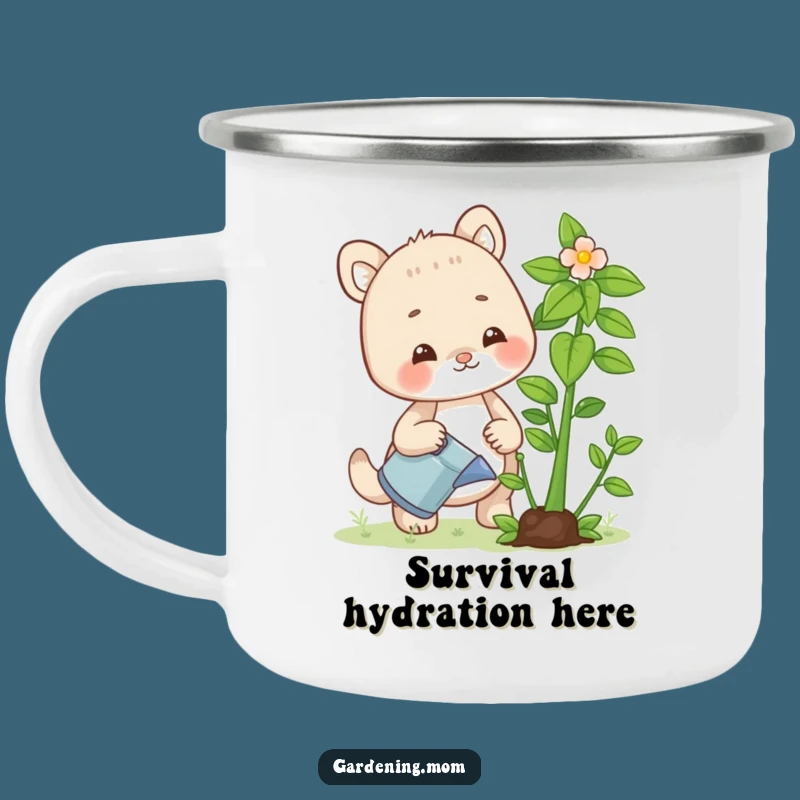 Durable Funny Gardening Mom Animal Camping Mug Watering Plant - Adventure Brew with a Laugh