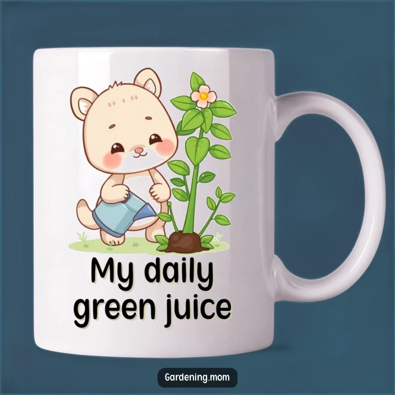 Funny Gardening Mom Animal Mug Watering Plant - Hilarious Gift for Plant Parents