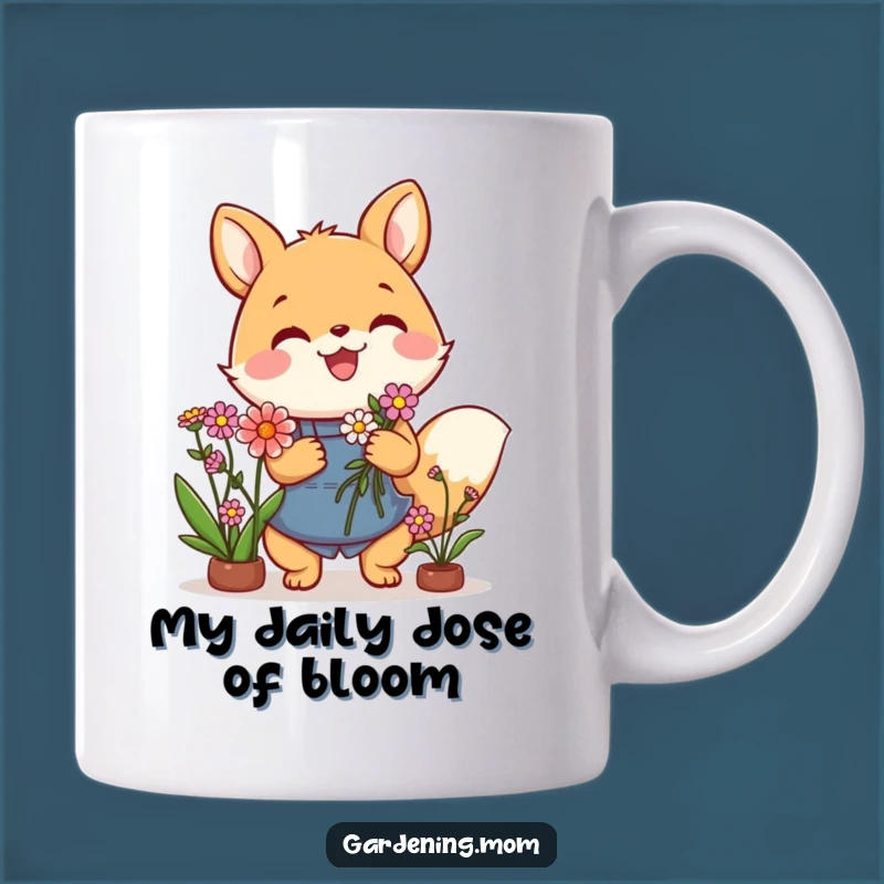 Funny Gardening Animal Mug: Joyful Flower Holder, Perfect Gift for Garden Lovers
