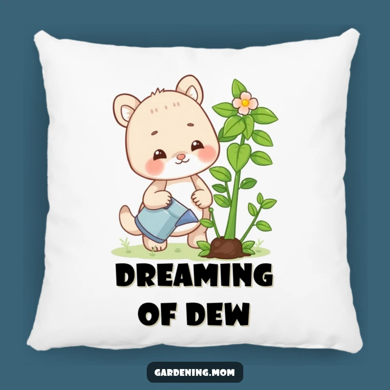 Soft Funny Gardening Mom Animal Pillow Watering Plant - Cozy Comfort for Plant Moms