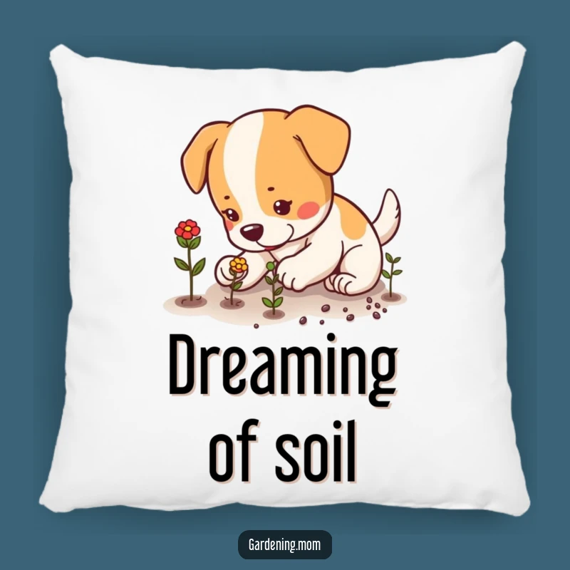 Funny Planting Dog Pillow: Cozy Up and Grow, The Perfect Funny Gift