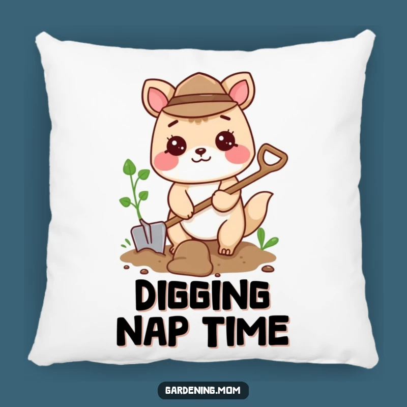 Funny Digging Animal Pillow: Cozy Shovel Cushion, Comfy Gift