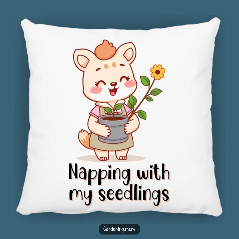 Funny Gardening Mom Pillow: Comfy Gardener Cushion - Cozy Funny Gift