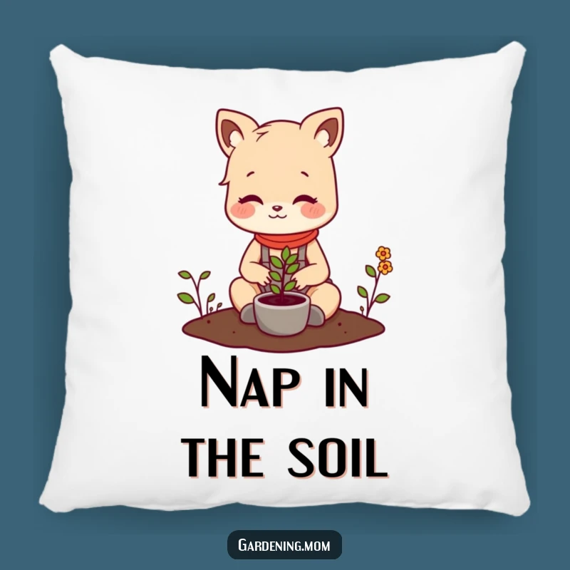 Soft Funny Gardening Mom Animal Pillow Planting Seedling - Cozy Comfort for Plant Enthusiasts