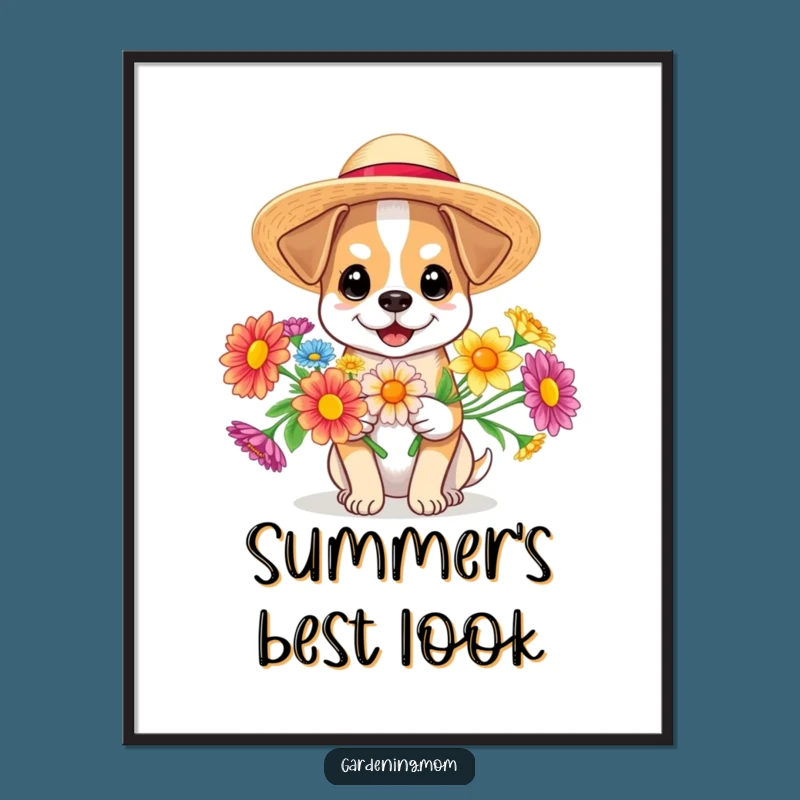 Funny Sunny Dog Digital Art: Instant Summer Cheer, The Ultimate Funny Gift
