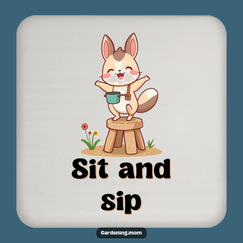 Funny Gardening Animal Coasters: Protect Surfaces with Playful Humor!