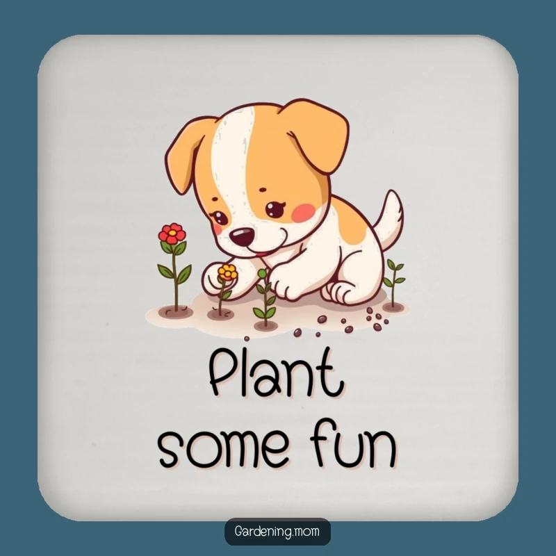 Funny Planting Dog Coasters: Protect Surfaces, The Perfect Funny Gift