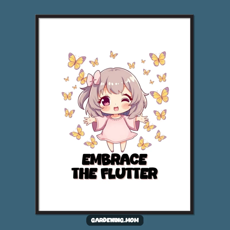 Funny Butterfly Dream Poster: Decorate with Gentle Wonder