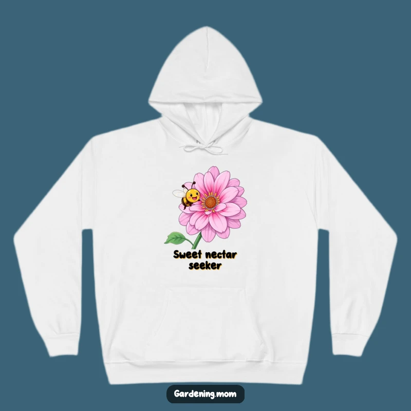 Cozy Funny Bee Flower Joy Hoodie: Wrap Yourself in Nature's Happiness