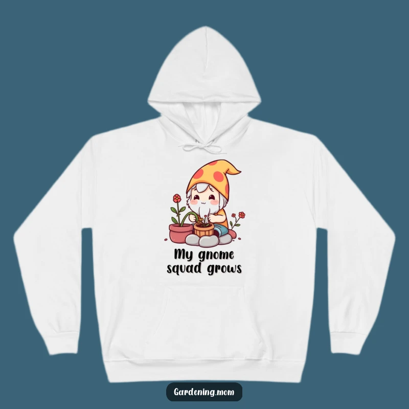 Cozy Funny Kawaii Gardener Hoodie: Gnome Maker Character Gift