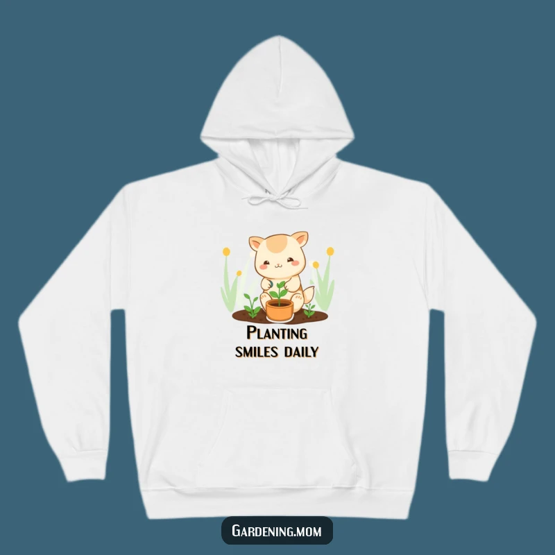 Funny Kawaii Gardener Hoodie: Cozy Up with This Cute Plant Lover Design