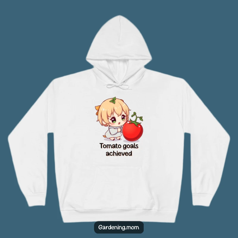 Funny Tomato Enthusiast Hoodie: Cozy Comfort with a Character's Humorous Veggie Delight Gift