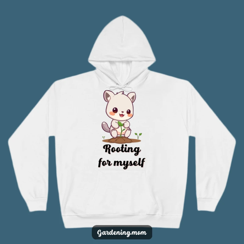 Funny Planting Animal Hoodie: Cozy Seed Planter, Warm Gift for Dreamers