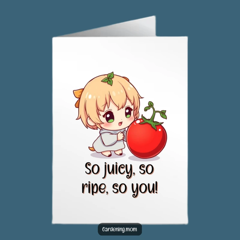 Funny Tomato Birthday Card: Free Printable Delightful Design for a Yum-tastic Celebration