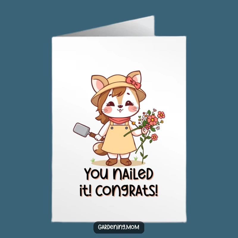 Free Printable Gardener Mom Card: Blooming Success with Flowers!