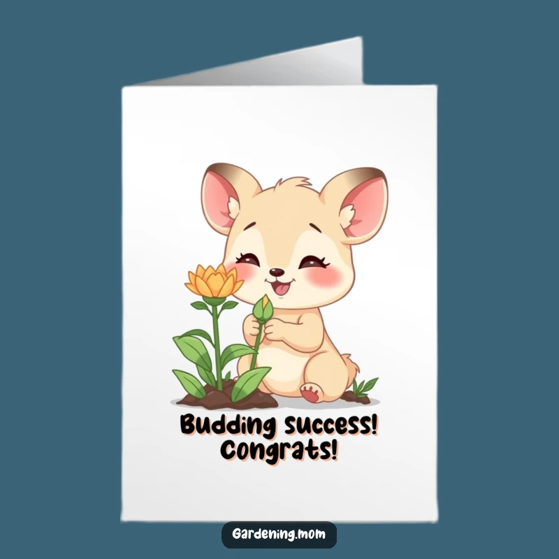 Free Printable Gardener Mom Card: Congratulations on New Growth!