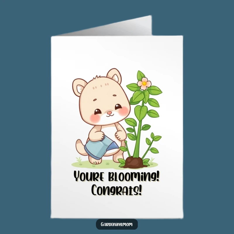 Free Printable Gardener Mom Card: Cheers to Growing Success!