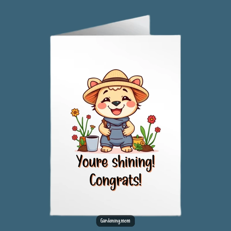 Free Printable Gardener Mom Card: Sunny Smiles for Your Big Day!