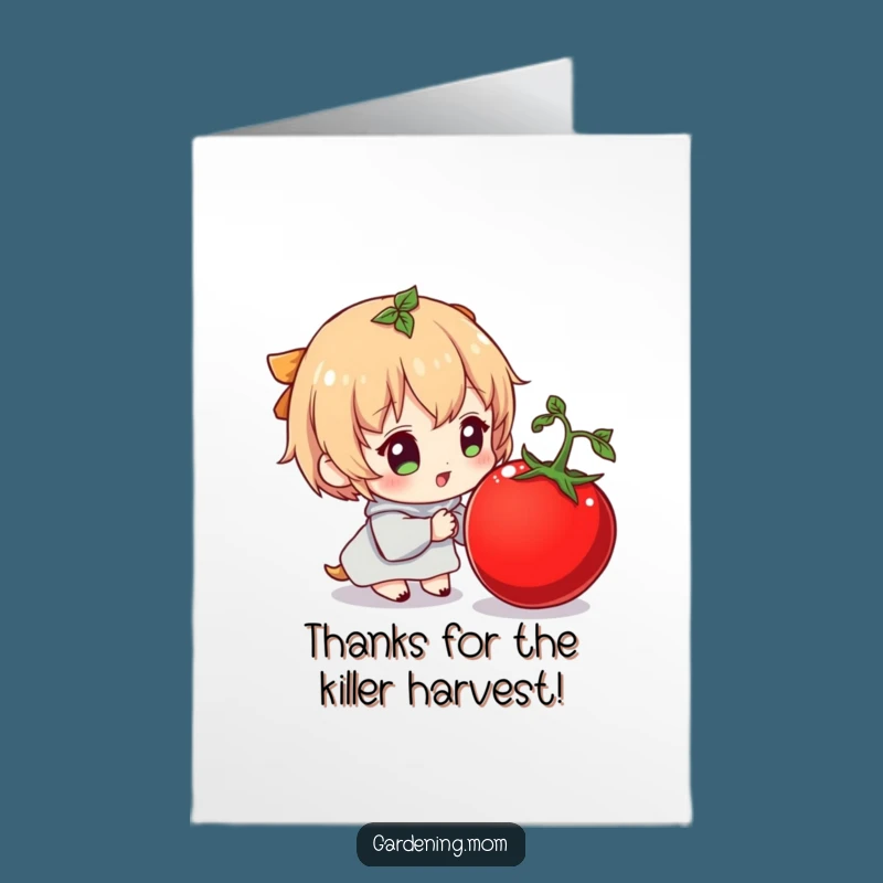 Funny Tomato Thank You Card: Free Printable Appreciation with a Side of Humor