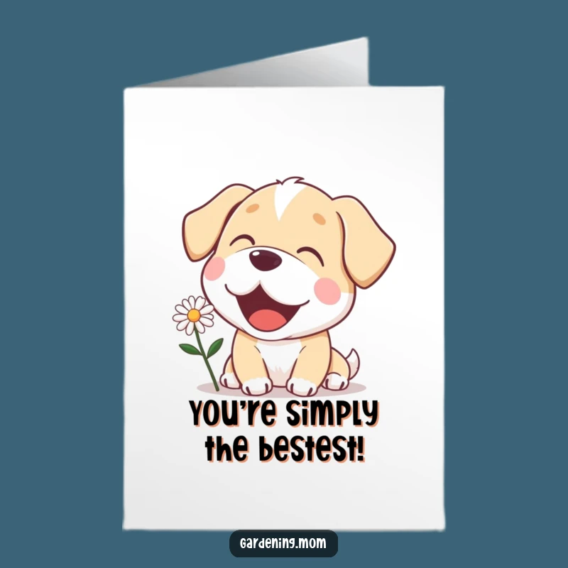 Free Printable Thank You Card: Sweet Mama Dog Daisy Appreciation, Funny Downloadable Gift