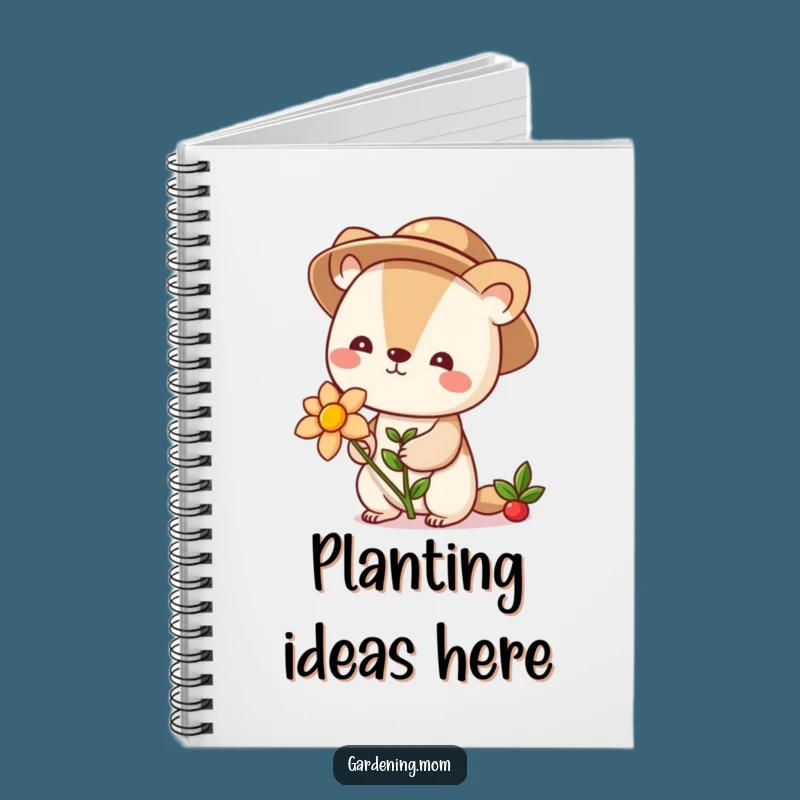 Funny Gardener Animal Notebook: Cute Blooming Flower Journal for Ideas