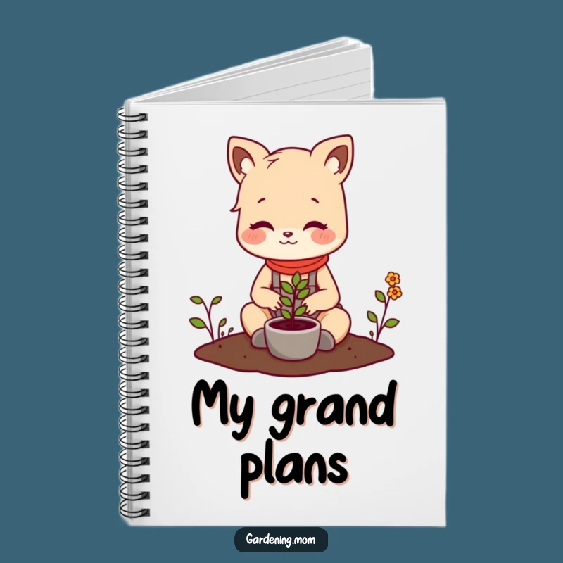 Funny Gardening Mom Animal Notebook Planting Seedling - Jot Down Ideas with a Smile!
