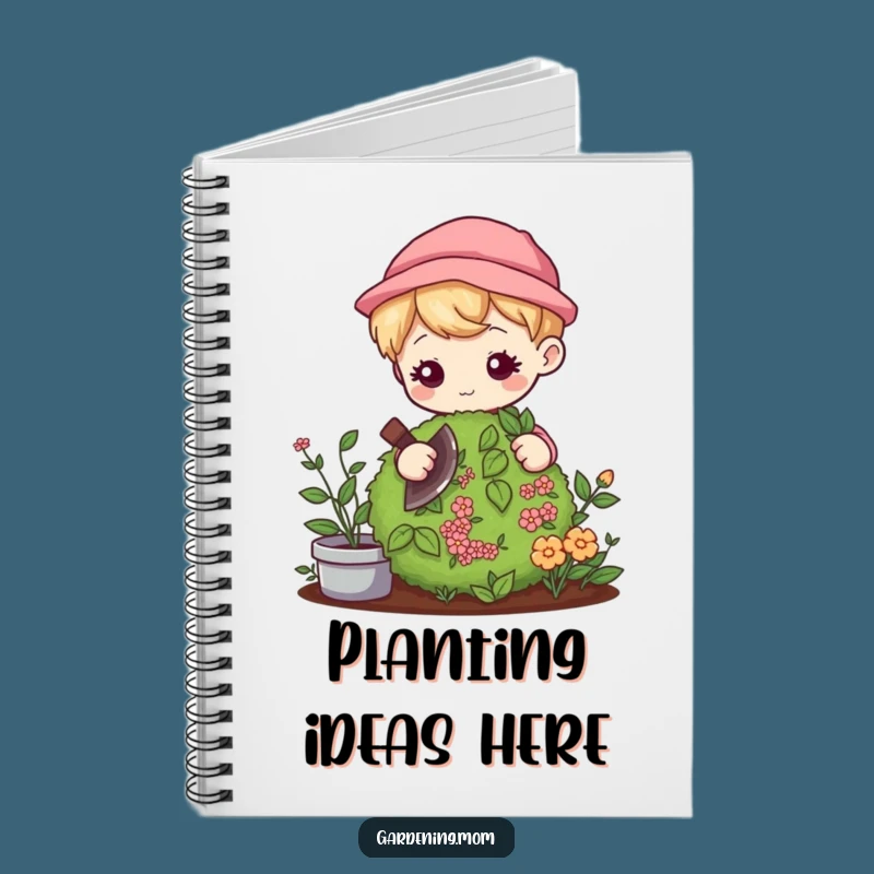 Funny Kawaii Gardener Notebook: Gentle Pruning Focus - Journal Your Growth