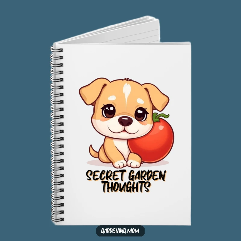 Funny Mama Dog Tomato Notebook - Curious Gardener's Journal Gift