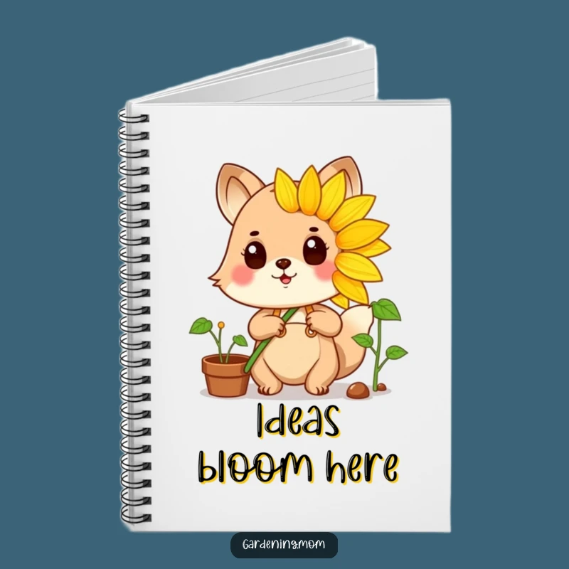 Funny Sunflower Gardener Notebook: Plant Your Ideas with Pride!
