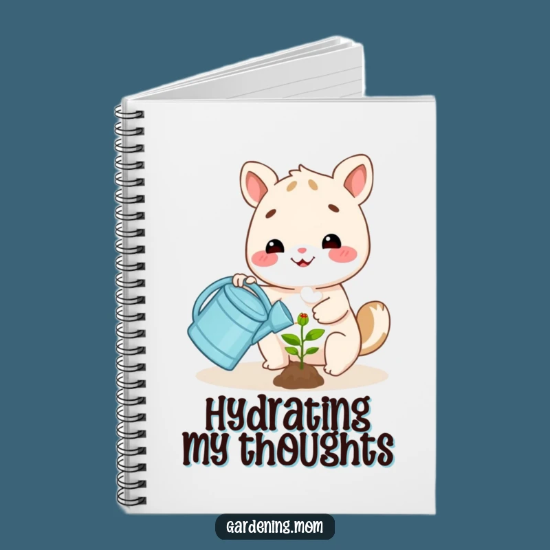 Funny Happy Animal Watering Plant Notebook: Journal for Garden Plans and Ideas
