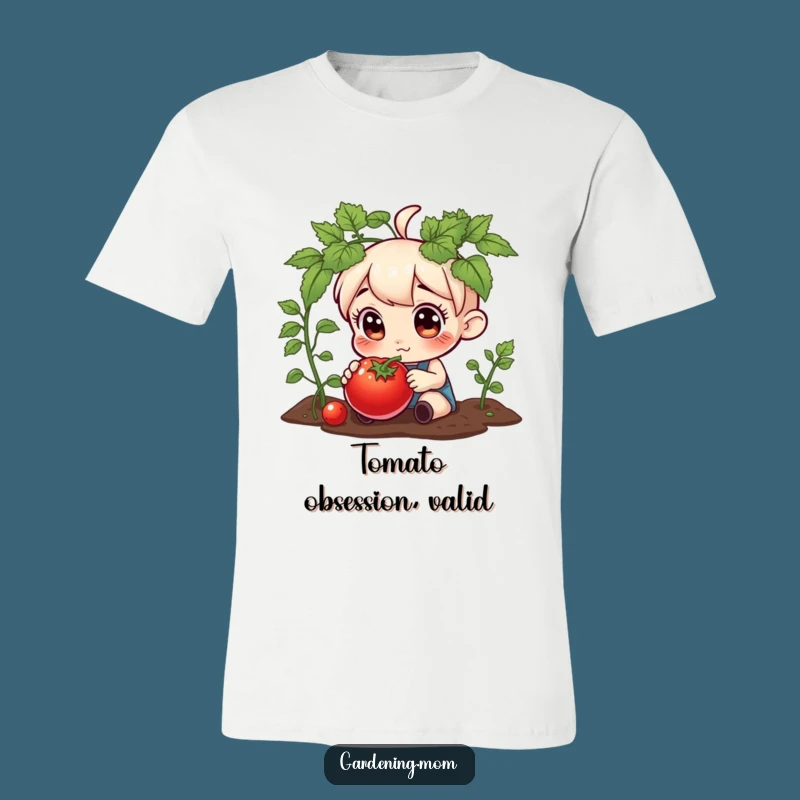 Funny Gardening Character Tomato T-Shirt - Curious Eyes Tee
