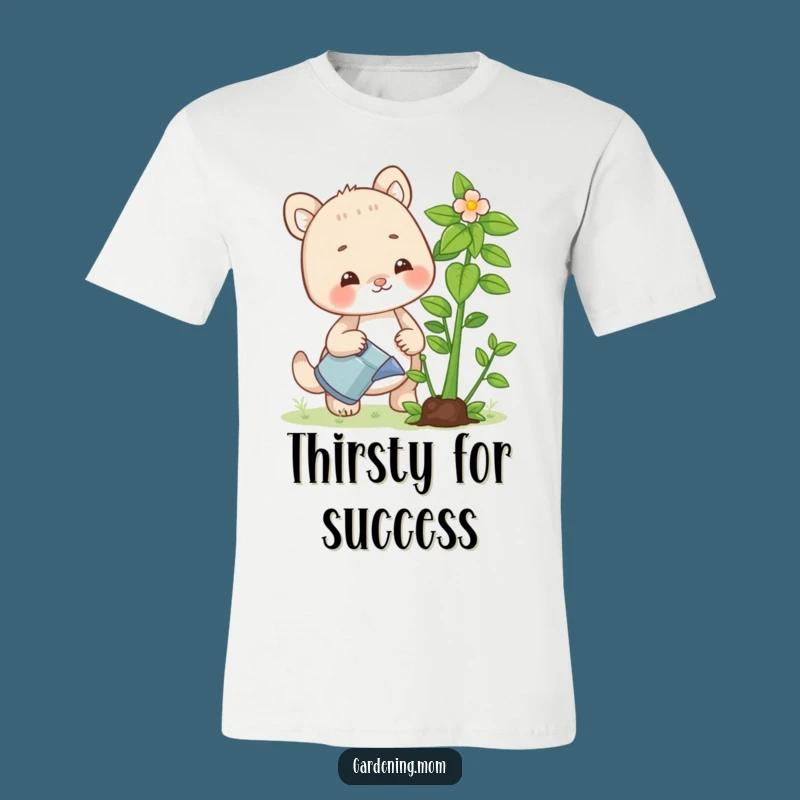 Funny Gardening Mom Animal T-Shirt Watering Plant - Gift for Green Thumb Enthusiasts
