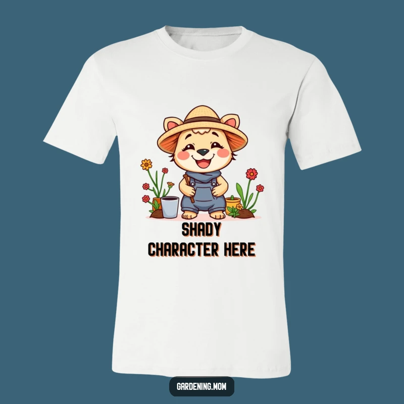 Funny Gardening Mom Animal T-Shirt Straw Hat Smile - Cheerful Gift for Sunny Days