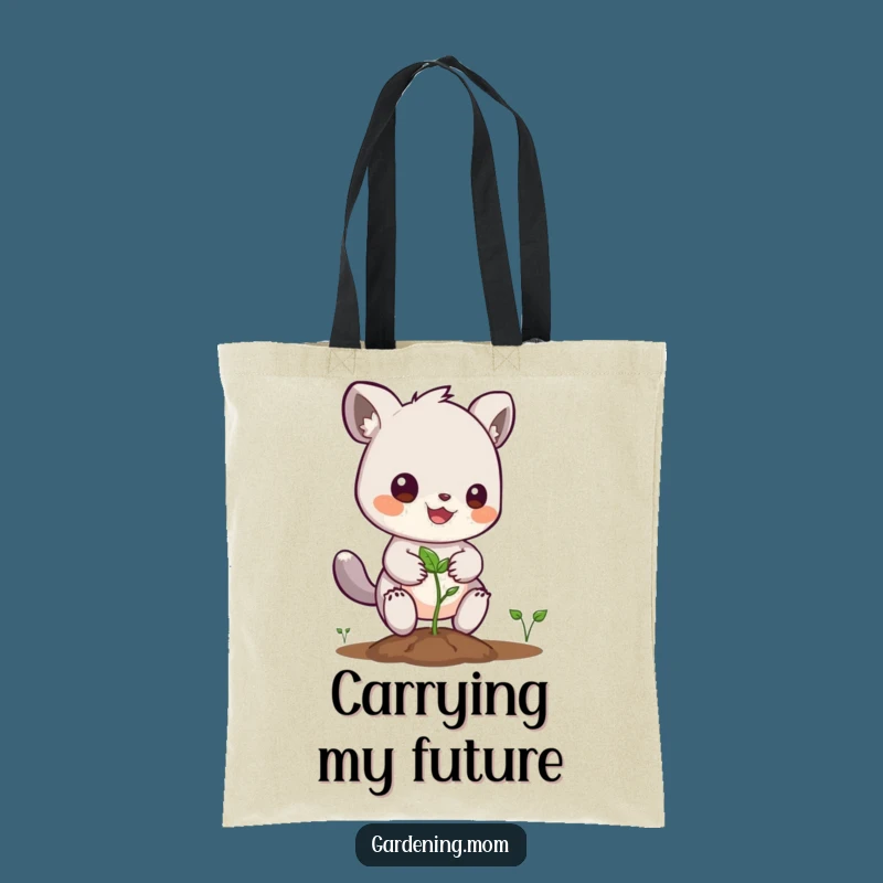 Funny Planting Animal Tote Bag: Seed Carrier, Whimsical Gift